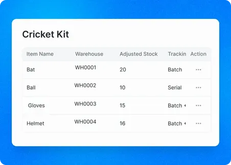 Product Assembly Management - Inventory Management Software