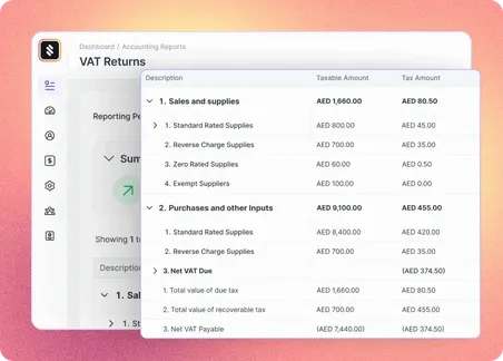 Refrens Accounting Software - Vat Return Report