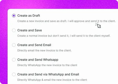 Review or send automatically -Review or send automatically