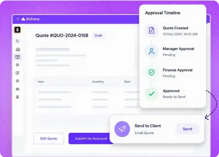 Create Quotes with Approval and Send to Clients Create Quotes with Approval and Send to Clients