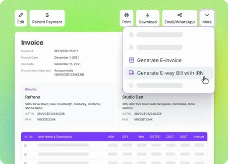 e-Invoicing Software - Refrens Invoice