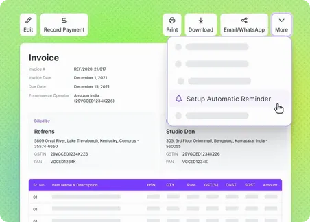 e-Invoicing Software - Refrens Invoice