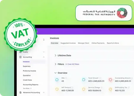 Generates tax calculations and reports using FTA-compliant software Generates tax calculations and reports using FTA-compliant software
