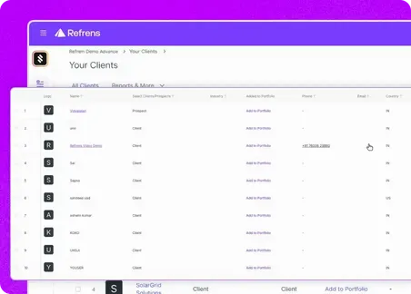 Manage Client Database