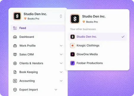 Manage multiple business under one account