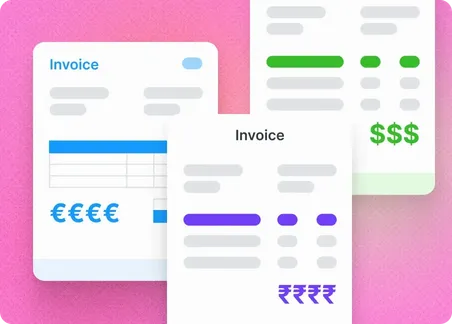 Online Billing Software - Multiple Currencies Invoices