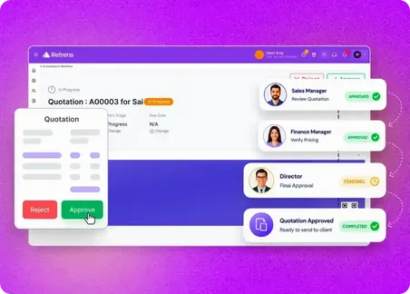Refrens Quotation and Invoice Approval Workflow