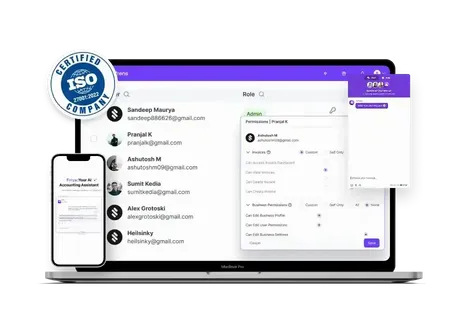 Trusted GST Billing and Invoicing Software with AI, Support, Customized Permission and Cloud Based with ISO Certification