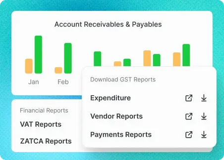 VAT reports and statements for ZATCA