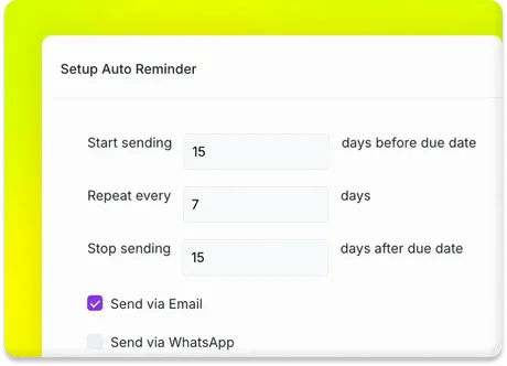 Automatic Scheduling - Invoicing Software with Automated Payment Reminders