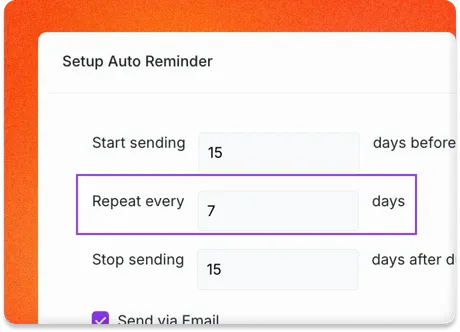 Multiple Reminder Intervals - Invoicing Software with Automated Payment Reminders