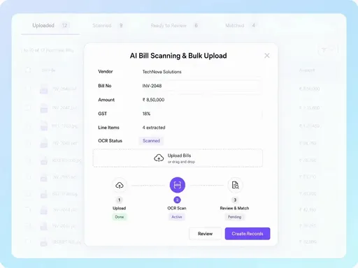AI Bil Scanning With OCR & Bulk Upload - Refrens AI Bil Scanning With OCR & Bulk Upload - Refrens