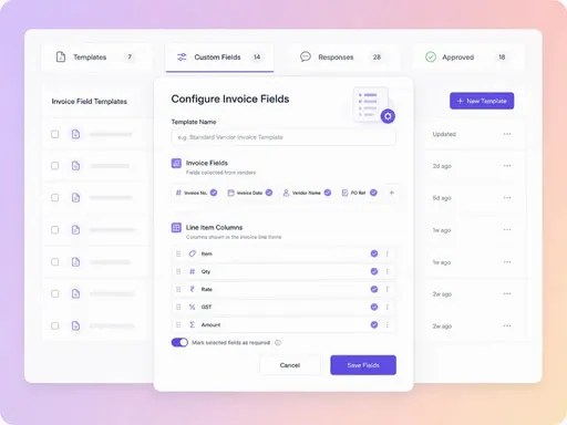 Custom Invoice Fields & Columns - Refrens