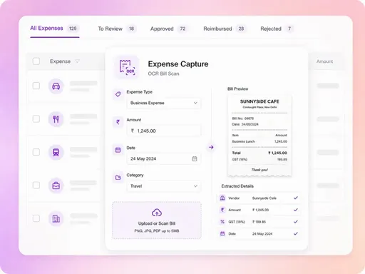 Expense Capture with OCR Scanning Expense Capture with OCR Scanning