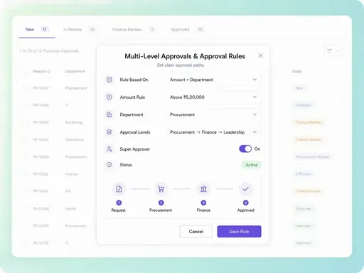Multi Level Approval & Approval Rules - Refrens Multi Level Approval & Approval Rules - Refrens