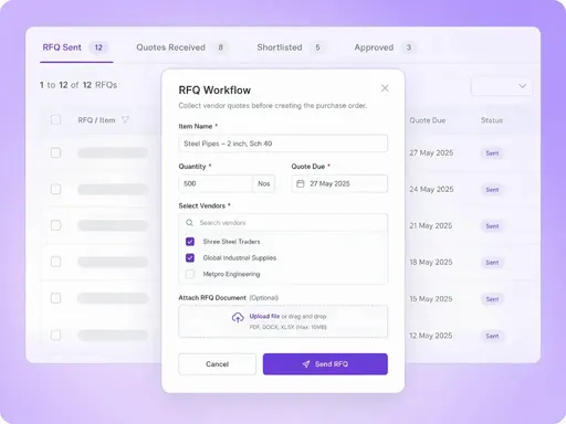 Quote Comparison & RFQ Workflow - Refrens Quote Comparison & RFQ Workflow - Refrens