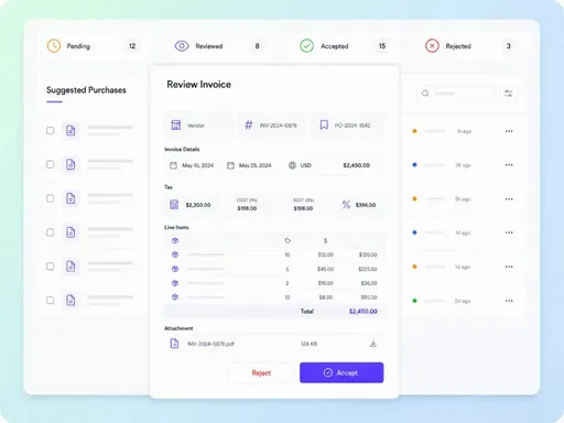 Invoice Review & Purchase Conversion - Refrens