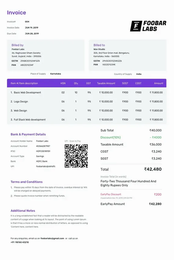 delivery challan format