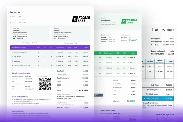 Auto Repair Invoice Template