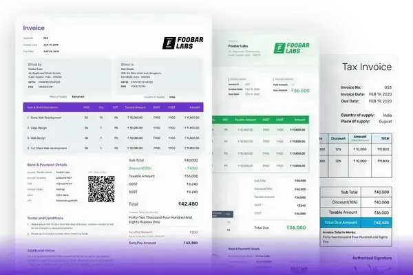 Create IT Contractor Invoice Template Online