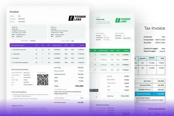 Roofing Invoice Template