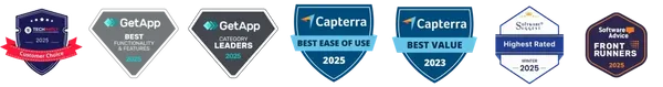 Refrens Got Badges from Trusted Review Platforms like GetApp Capterra SoftwareSuggest