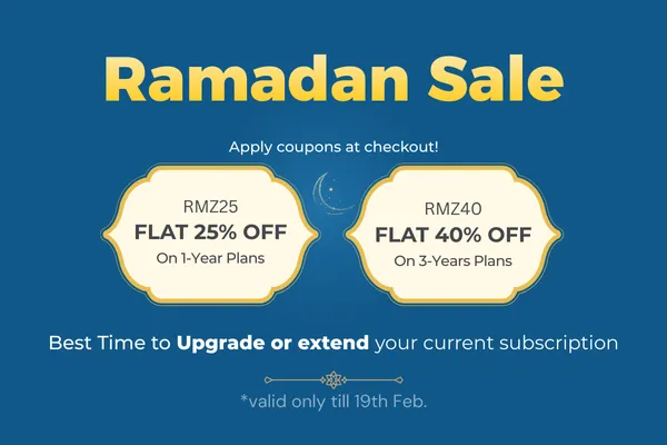 Ramadan Sale- Get FLAT 40% OFF Ramadan Sale- Get FLAT 40% OFF