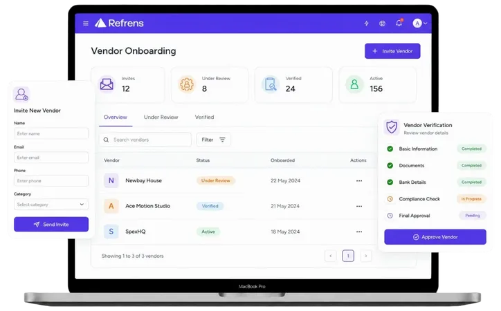 Vendor Onboarding Software for Vendor Details, Verification, Reports and Dashboard in one place