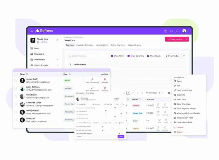 Role Based Invoicing - Free Invoicing Software