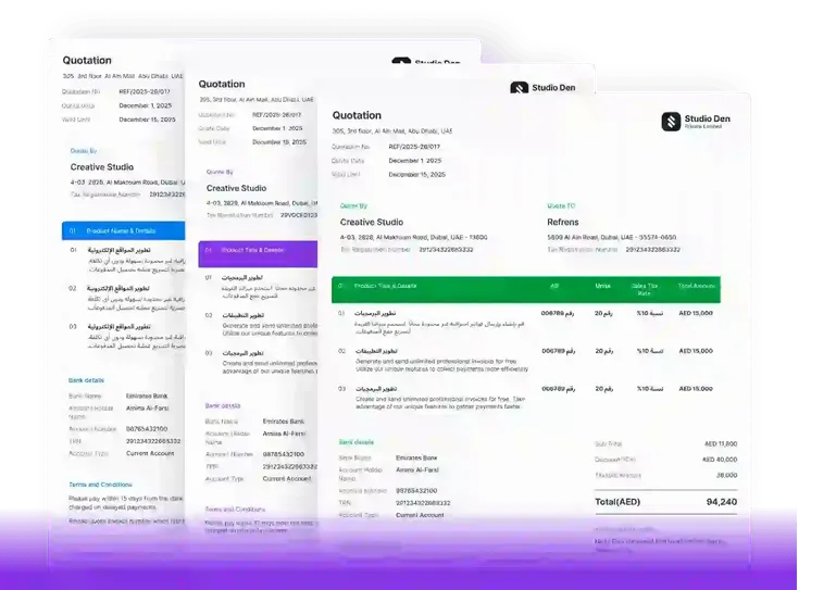 Create professional quotations using Refrens free quotation templates
