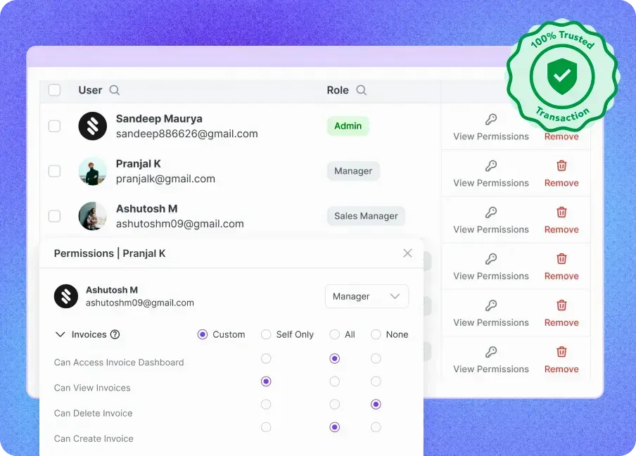 Refrens Free Billing Software with User Roles and Permissions