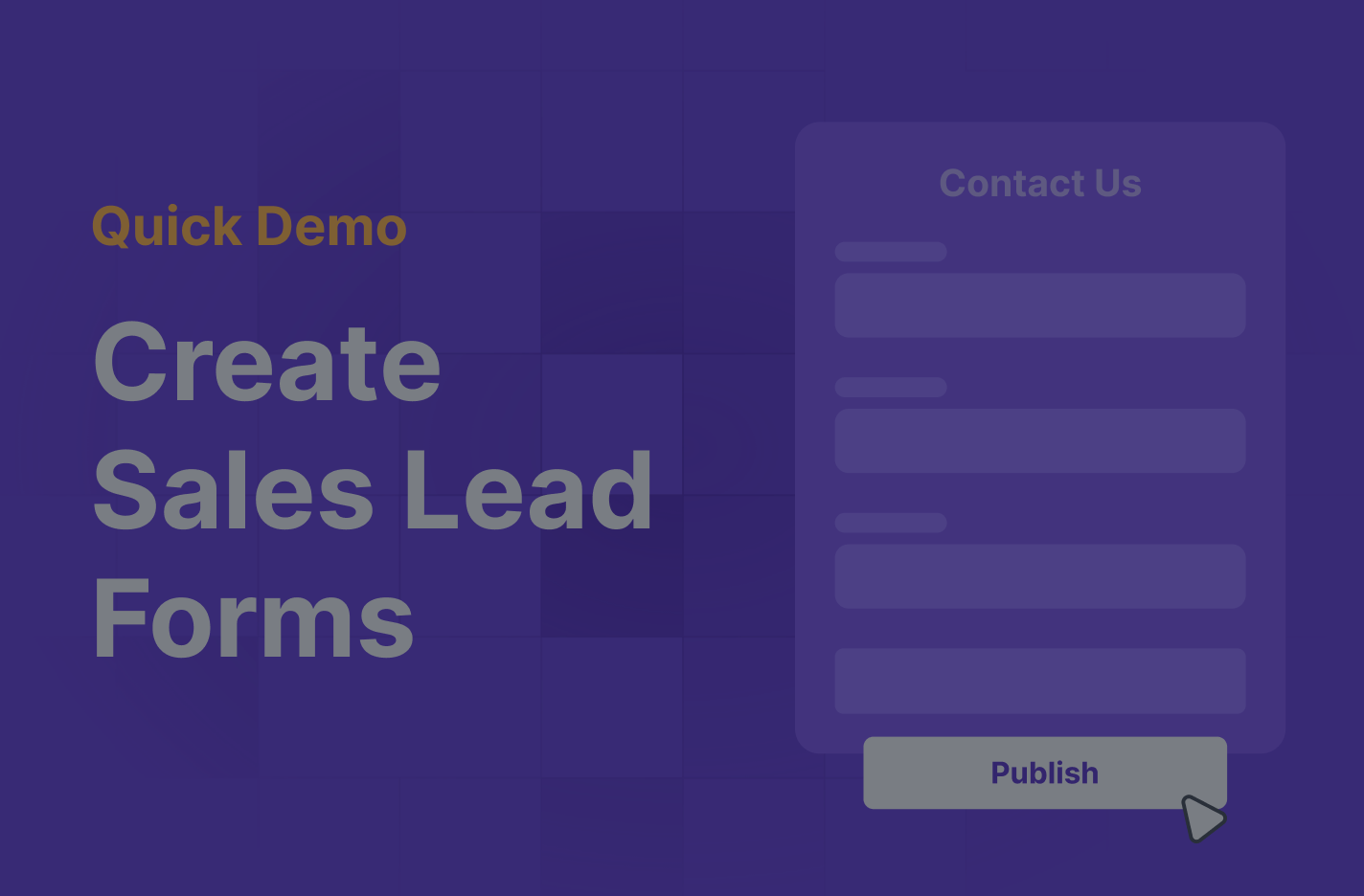 Create Sales Lead Forms