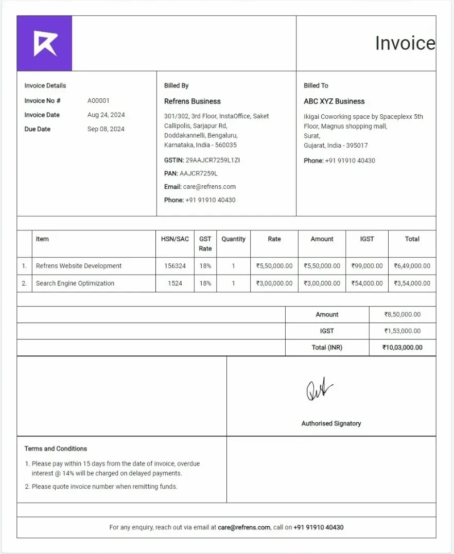 Invoice Generator to Create Online Invoice for Free