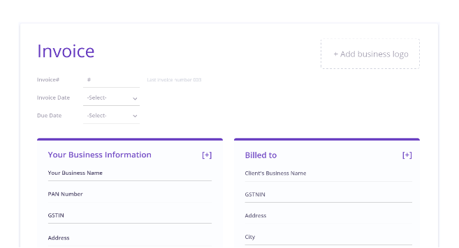 Create Invoice